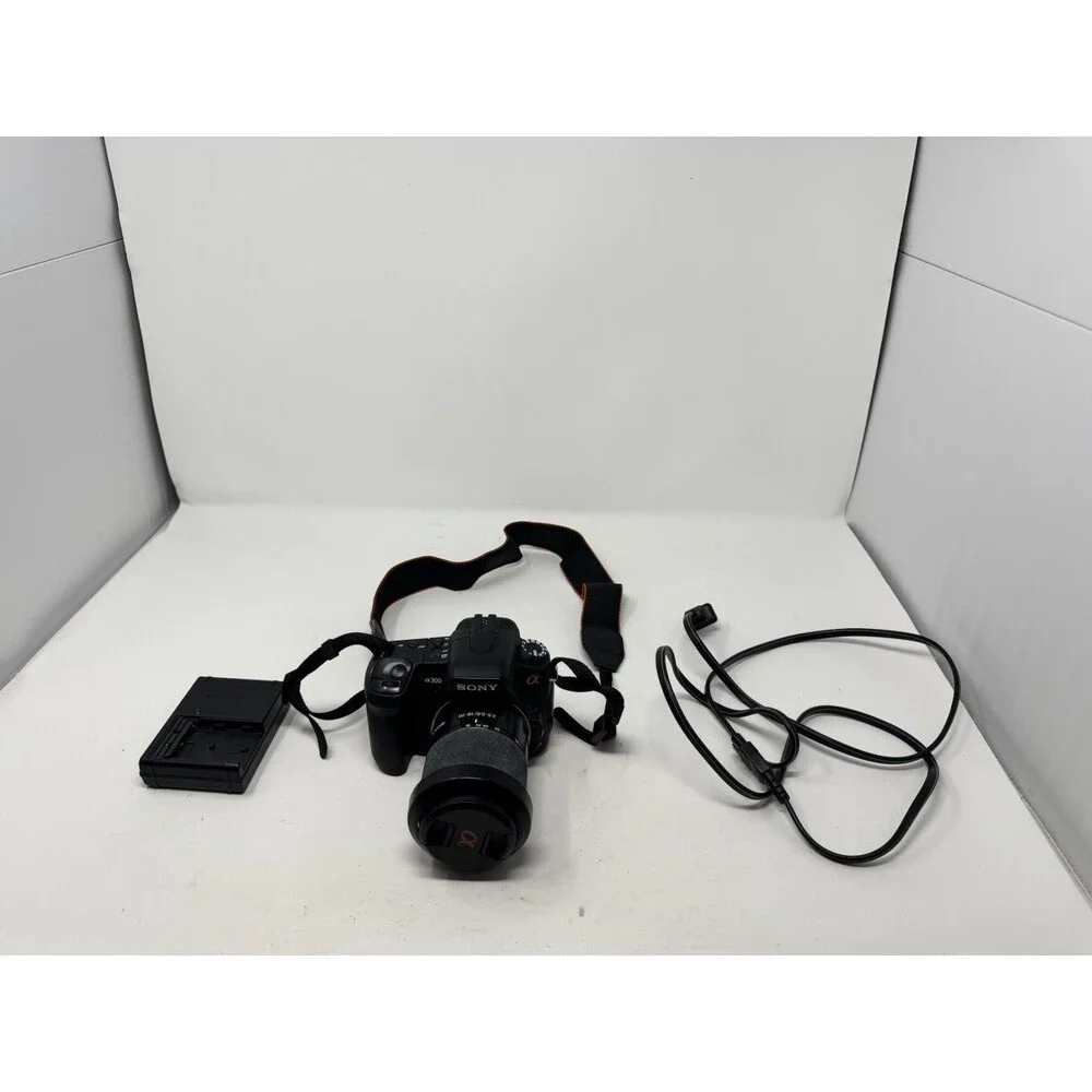 Sony A300 DSLR 10.2MP W/ 18-70/3.5-5.6 LEN, CHARGER,SUNSHADE, TESTED